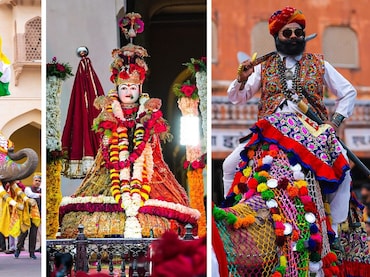 जयपुर में निकली गणगौर माता की ऐतिहासिक सवारी, देखें मनमोहक तस्वीरें