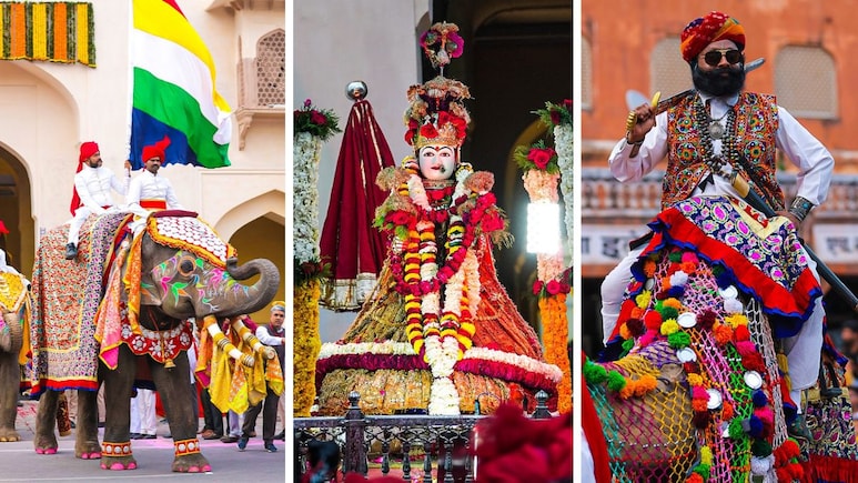 जयपुर में निकली गणगौर माता की ऐतिहासिक सवारी, देखें मनमोहक तस्वीरें