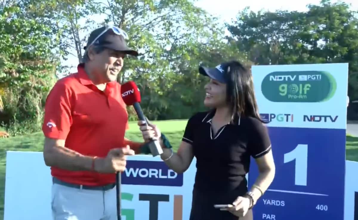 "Just Express Yourself": Kapil Dev Encourages Newcomers At NDTV DP World PGTI Golf Pro-Am Ahmedabad Leg
