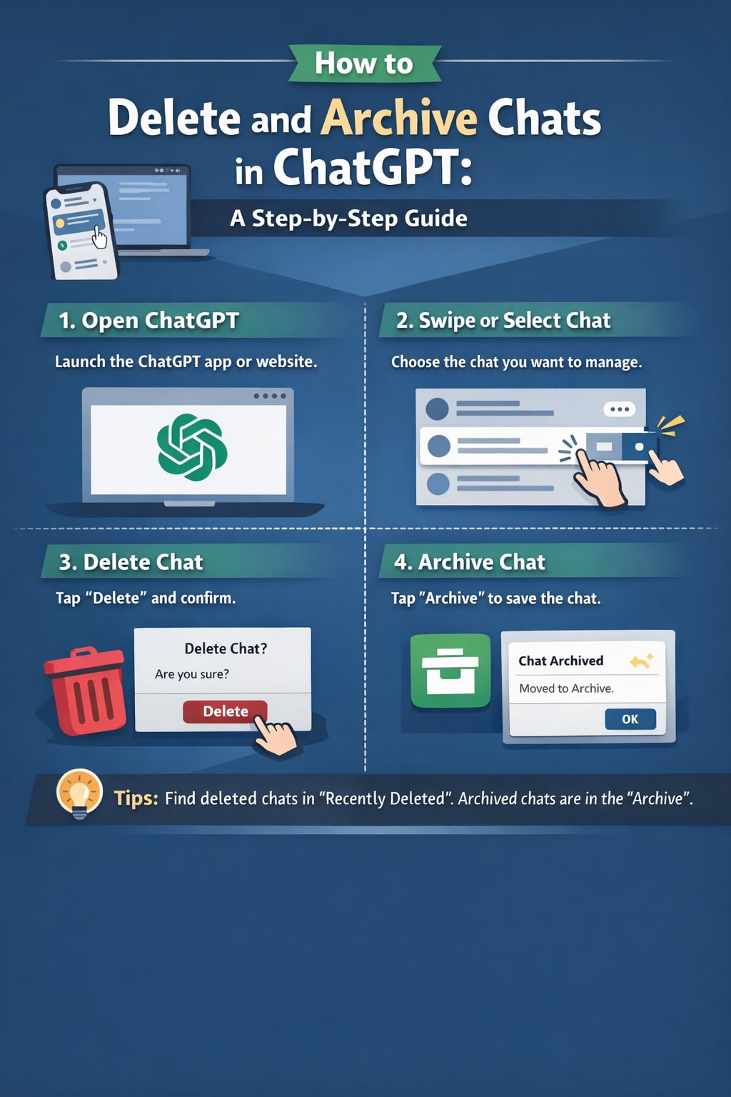 ചാറ്റ് ജിപിടി ഉപയോഗിക്കുമ്പോൾ ഈ അബദ്ധങ്ങൾ പറ്റാറുണ്ടോ? ഇനി പഴയ ചാറ്റുകൾ ഓർത്ത് പേടിക്കണ്ട