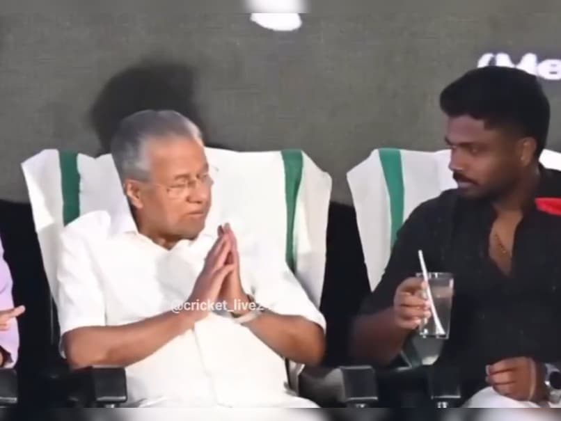 Sanju Samson Wins Hearts On Internet With Humble Gesture For Kerala CM Pinarayi Vijayan - Watch