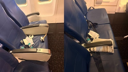 X User Shares Photos Of Messy Flight Seats, Calls Out Passenger Behaviour
