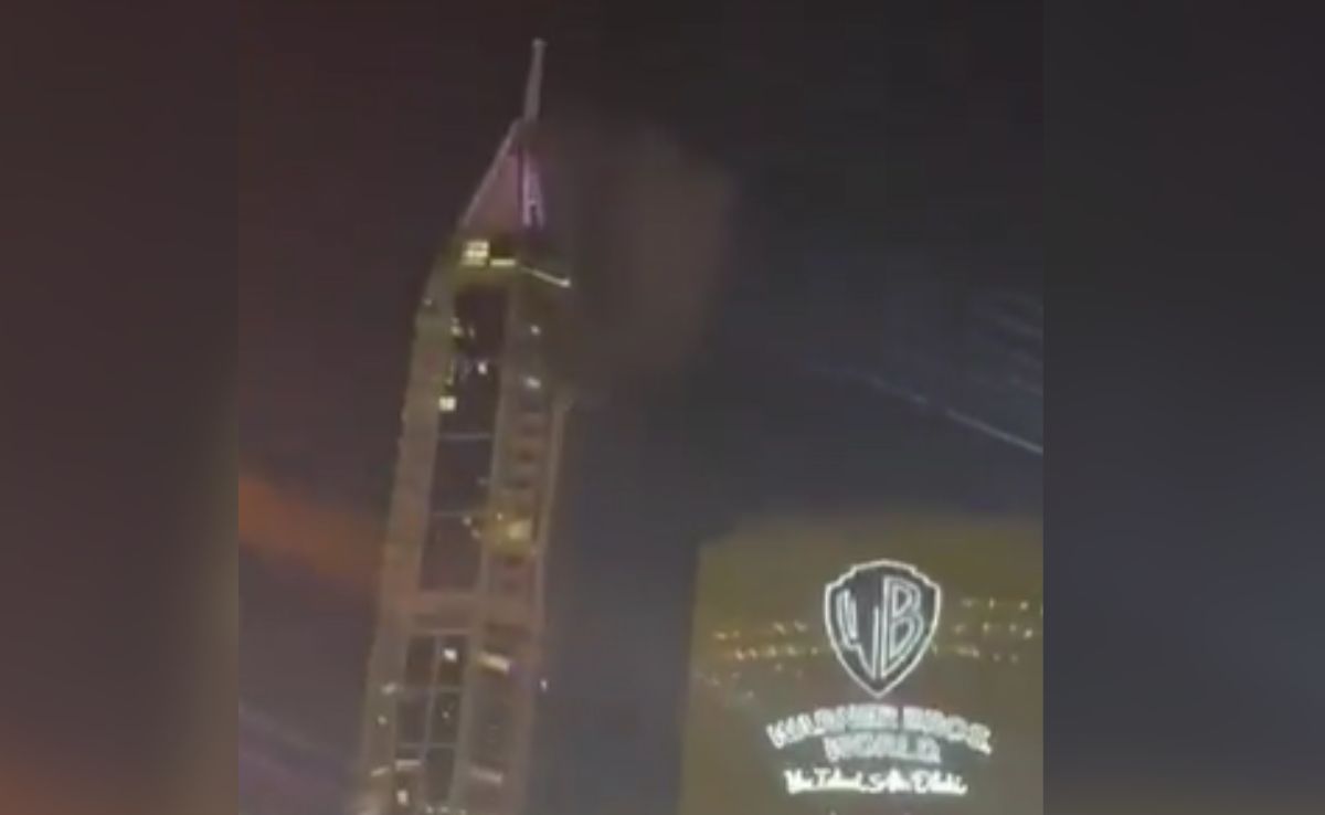 Smoke Rises From Tower In Dubai Marina As Iran Continues Gulf Attacks