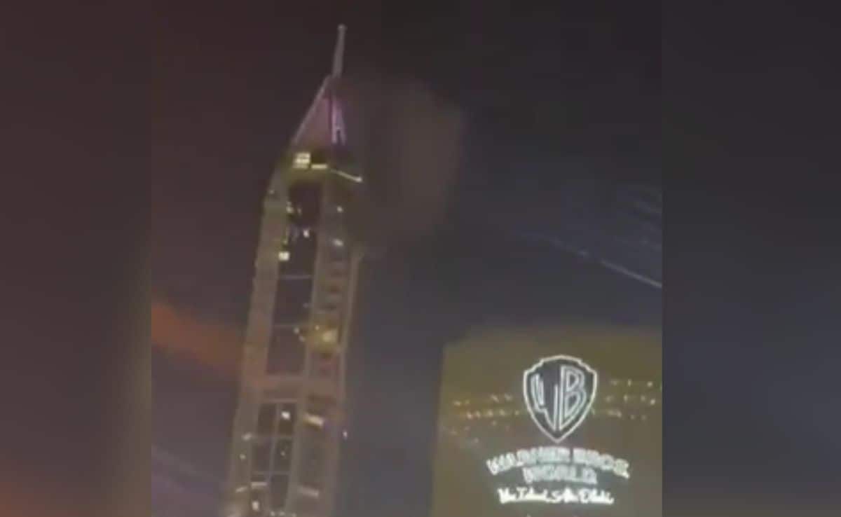 Smoke Rises From Tower In Dubai Marina As Iran Continues Gulf Attacks