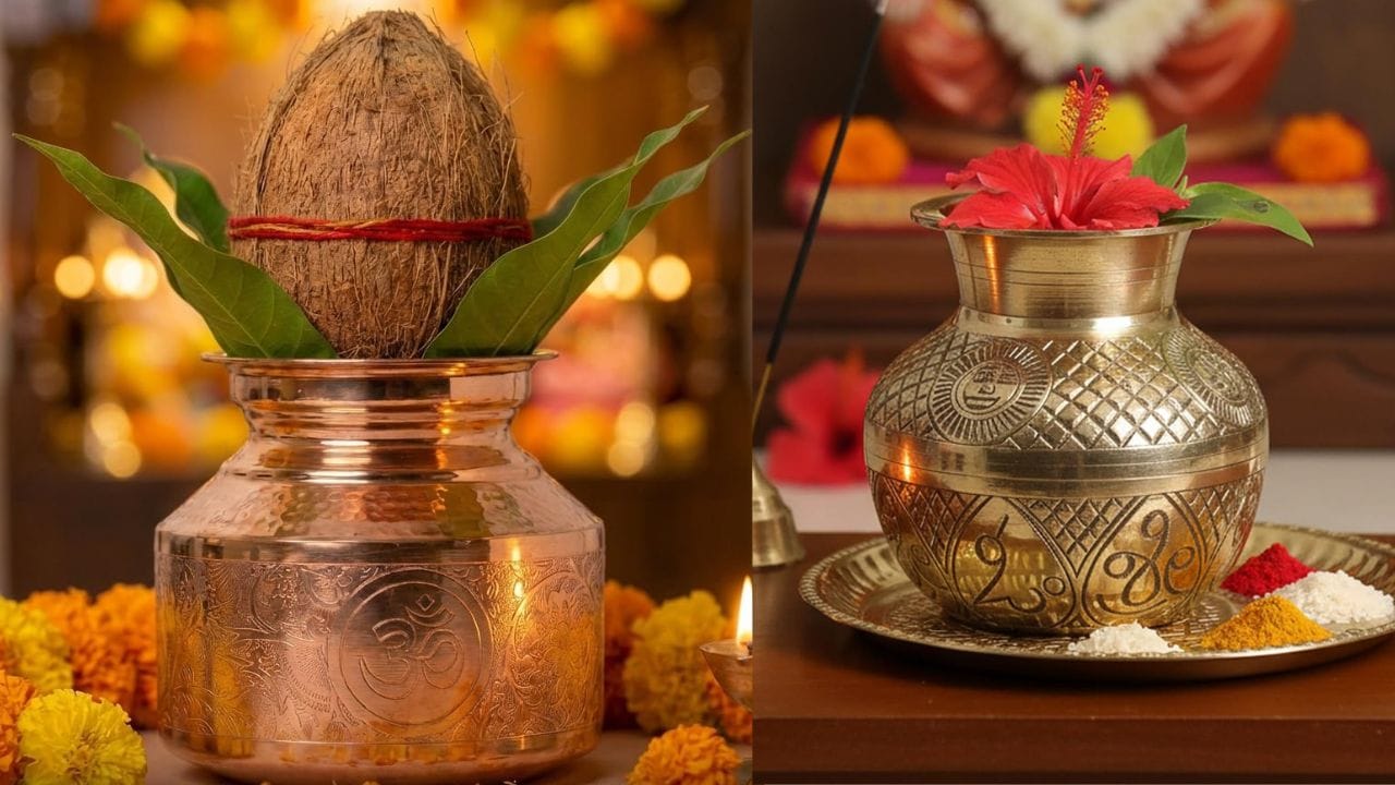 Navratri Ghatasthapana 2026: शुभ कलश स्थापना के लिए चुनें प्रीमियम क्वालिटी वाले तांबे और पीतल के ये बढ़िया कलश