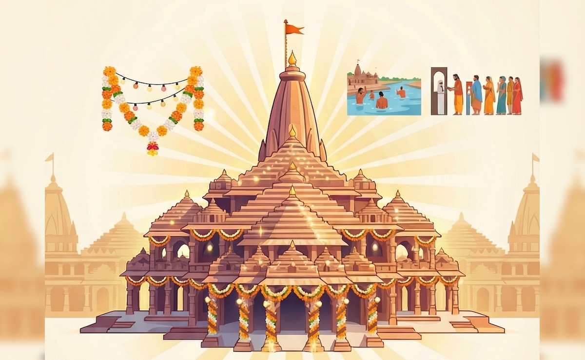 रामनवमी पर अयोध्या में भव्य उत्सव; रोशनी और फूलों से सजा राम मंदिर, 10 लाख श्रद्धालुओं के आने की उम्मीद