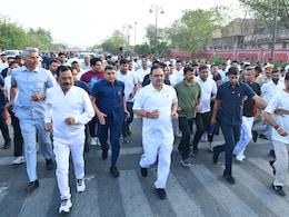 विकसित राजस्थान रन में सीएम भजनलाल शर्मा ने लगाई दौड़, युवाओं को रोजगार देने का किया वादा