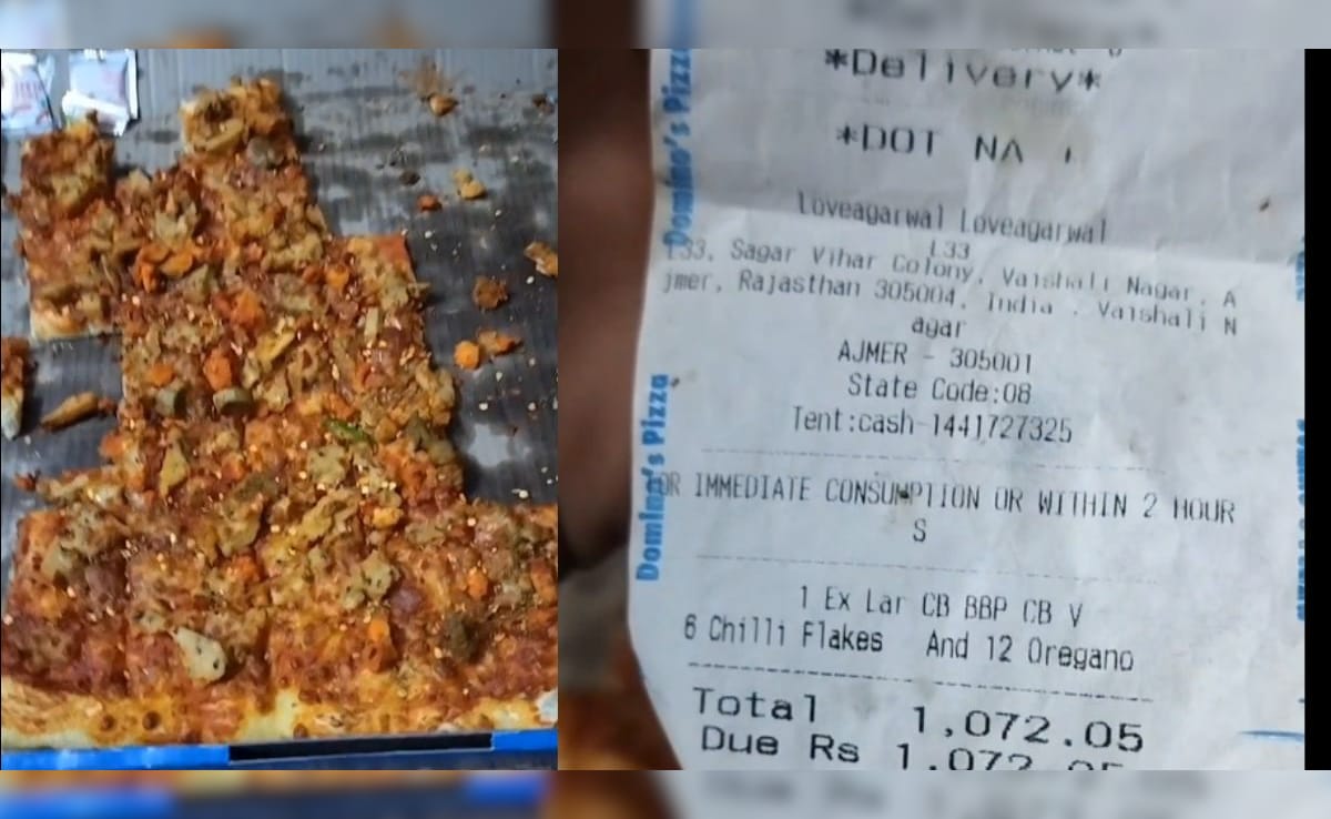 डिलीवर नॉनवेज पिज्जा और बिल. डिलीवर नॉनवेज पिज्जा और बिल.