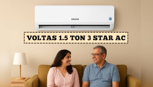 Voltas 1.5 Ton 3‑Star AC पर ऐसा हैवी डिस्काउंट फिर नहीं लगेगा हाथ, आज ही देखें बेस्ट डील्स और करें ऑर्डर