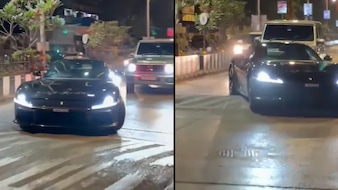 Video: Hardik Pandya's Rs 12 Crore Ferrari Struggles to Cross Speed Breaker