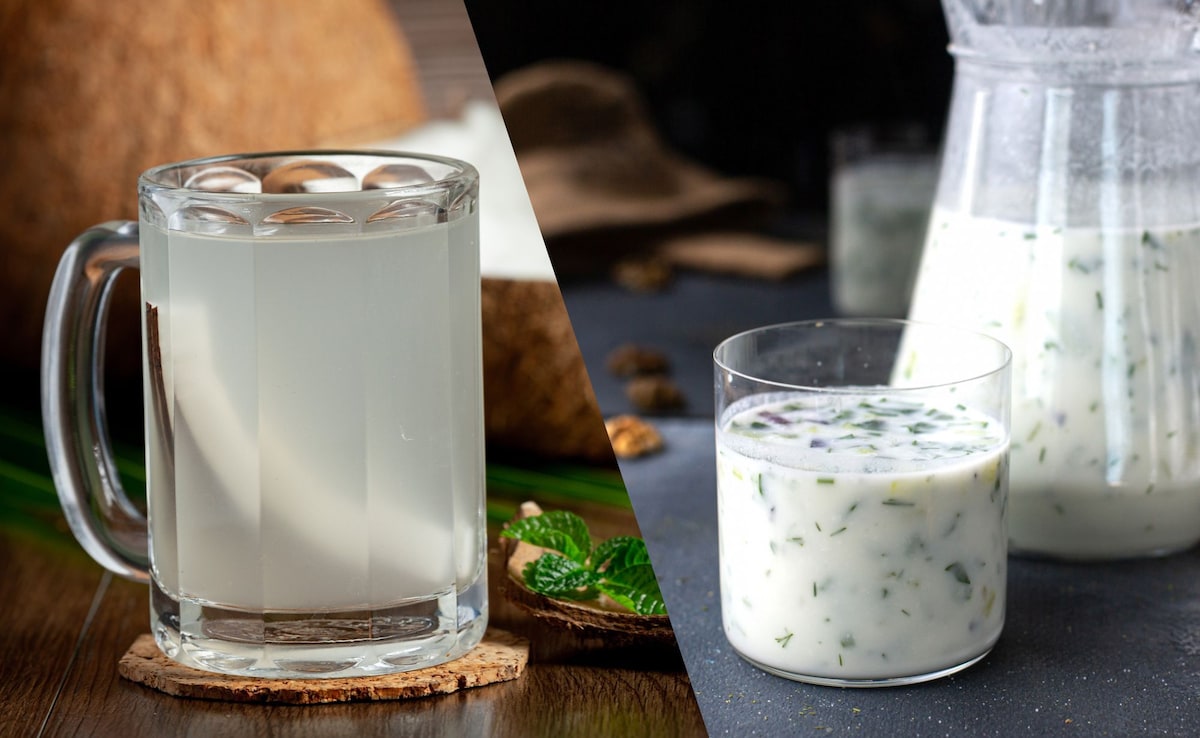 Coconut water and buttermilk