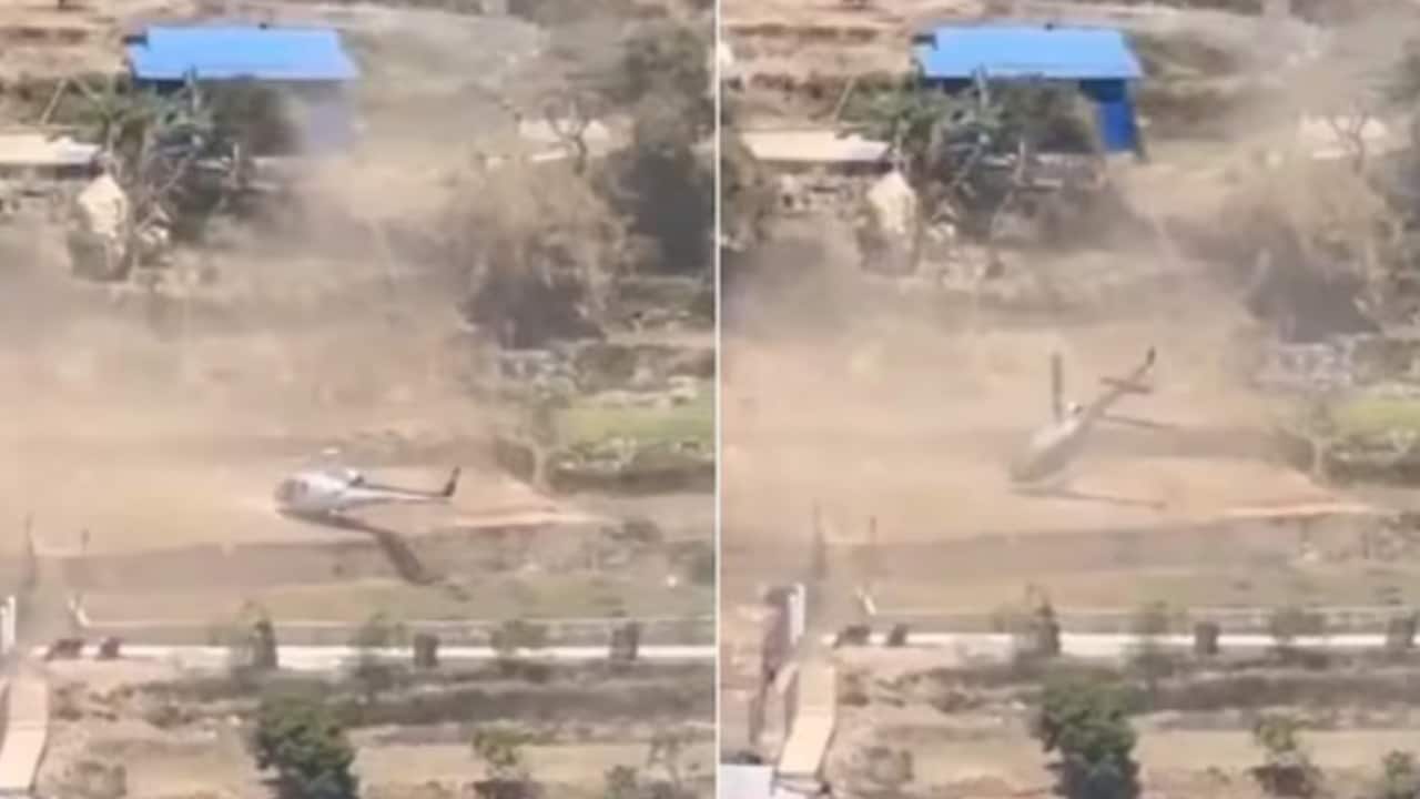 पहाड़ से टकराकर खिलौने की तरह पलटा हेलीकॉप्टर, मौत सामने फिर हुआ चमत्कार, रोंगटे खड़े कर देगा नेपाल का Video