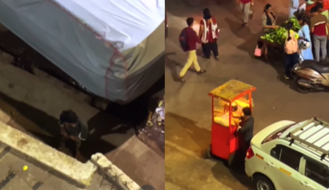 Viral: Street Vendor Seen Urinating Before Selling Popcorn, Video Raises Hygiene Concerns