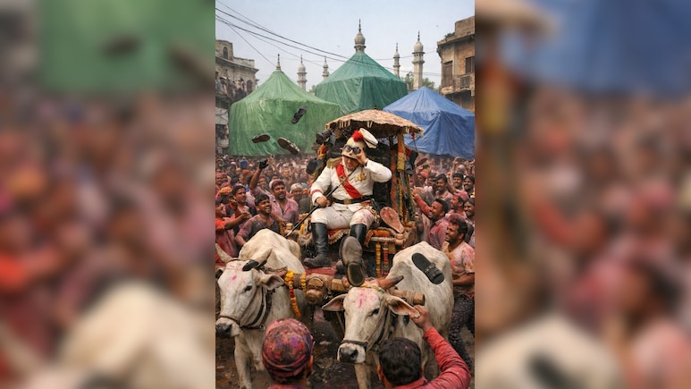 अनोखी जूता मार होली...जब गधे पर बैठकर निकलते हैं लाट साहब, देखते ही बरसते हैं जूते-चप्पल