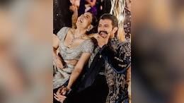 Vijay Deverakonda And Rashmika Mandanna Can't Keep Their Hands Off Each Other On Dreamy Sangeet Night