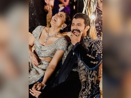 Vijay Deverakonda And Rashmika Mandanna Can't Keep Their Hands Off Each Other On Dreamy Sangeet Night