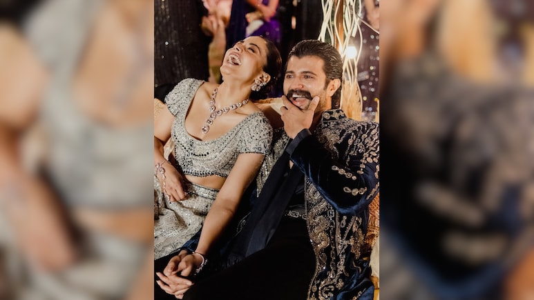 Vijay Deverakonda And Rashmika Mandanna Can't Keep Their Hands Off Each Other On Dreamy Sangeet Night