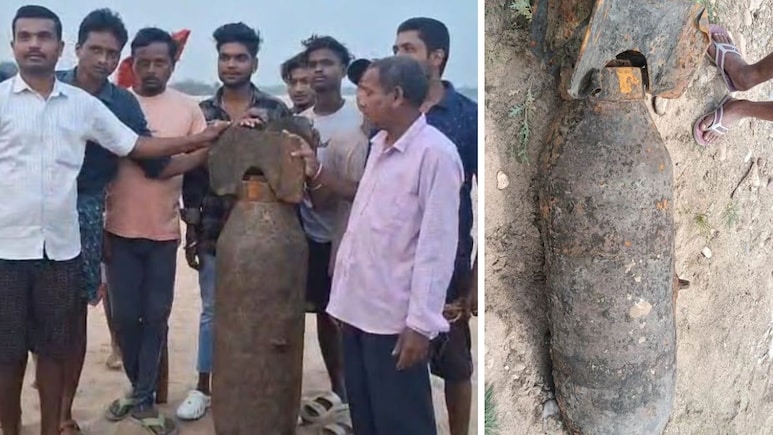 झारखंड में जिंदा अमेरिकी बम के साथ फोटो ले रहे लोग, एक लापरवाही बन सकती है हादसा