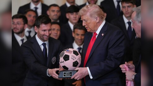 'Cristiano Is Great, You're Great': US President Trump Brings Up Ronaldo During Messi's White House Visit &mdash; Watch