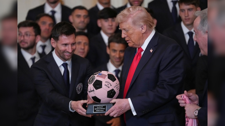 'Cristiano Is Great, You're Great': US President Trump Brings Up Ronaldo During Messi's White House Visit &mdash; Watch