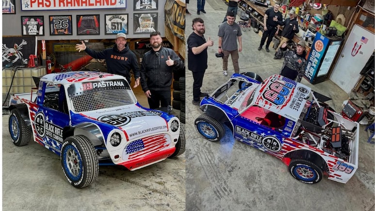 Travis Pastrana's Latest Showcar Is A Mini Cooper Pickup With Hayabusa Engine