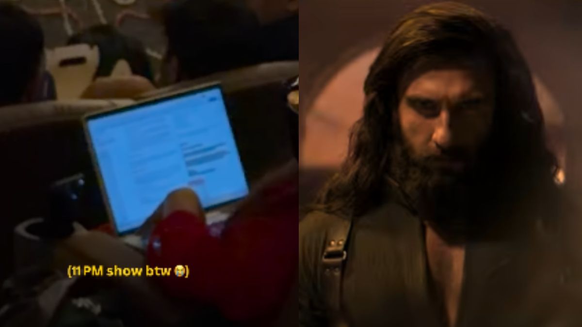 Viral Video: Woman Works Through <i>Dhurandhar 2</i> Screening, Internet Says, "Gone Too Far"