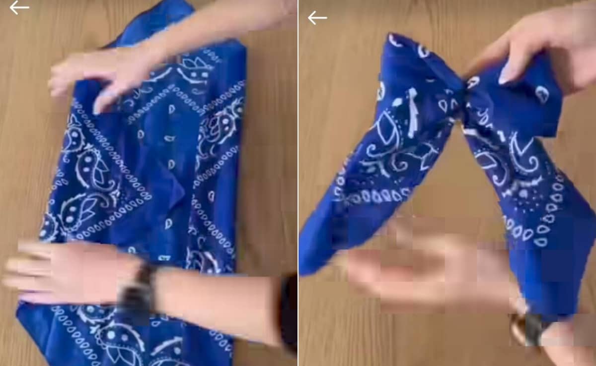 सिर्फ 5 मिनट में रुमाल से बनाएं स्टाइलिश हेयर क्लिप, बिना पैसे खर्च किए मिनटों में पाएं क्लासी लुक