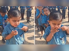 भगवान की भक्ति या लॉलीपॉप की शक्ति? स्कूल के बच्चे की इस हरकत ने इंटरनेट पर मचाई धूम!