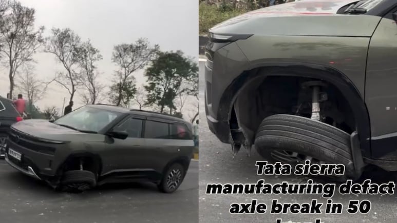 Watch: Tata Sierra Axle Breaks At 50 Kmph; Video Surfaces Online