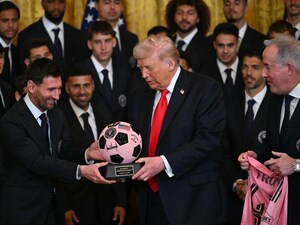 Lionel Messi, Who Turned Down Joe Bidens Invite A Year Ago, Meets Donald Trump At The White House