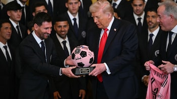 Donald Trump Hosts Lionel Messi And Team Inter Miami At White House