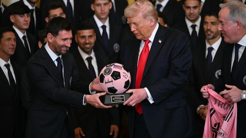 Donald Trump Hosts Lionel Messi And Team Inter Miami At White House
