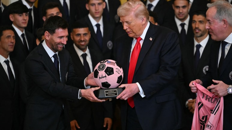 Donald Trump Hosts Lionel Messi And Team Inter Miami At White House