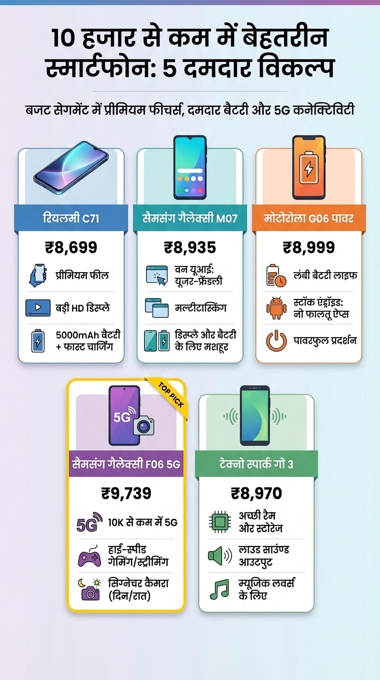 Best Smartphones Under 10K