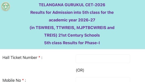 Telangana Gurukul Common Entrance Test Result 2026 Out, Here's Direct Link To Check