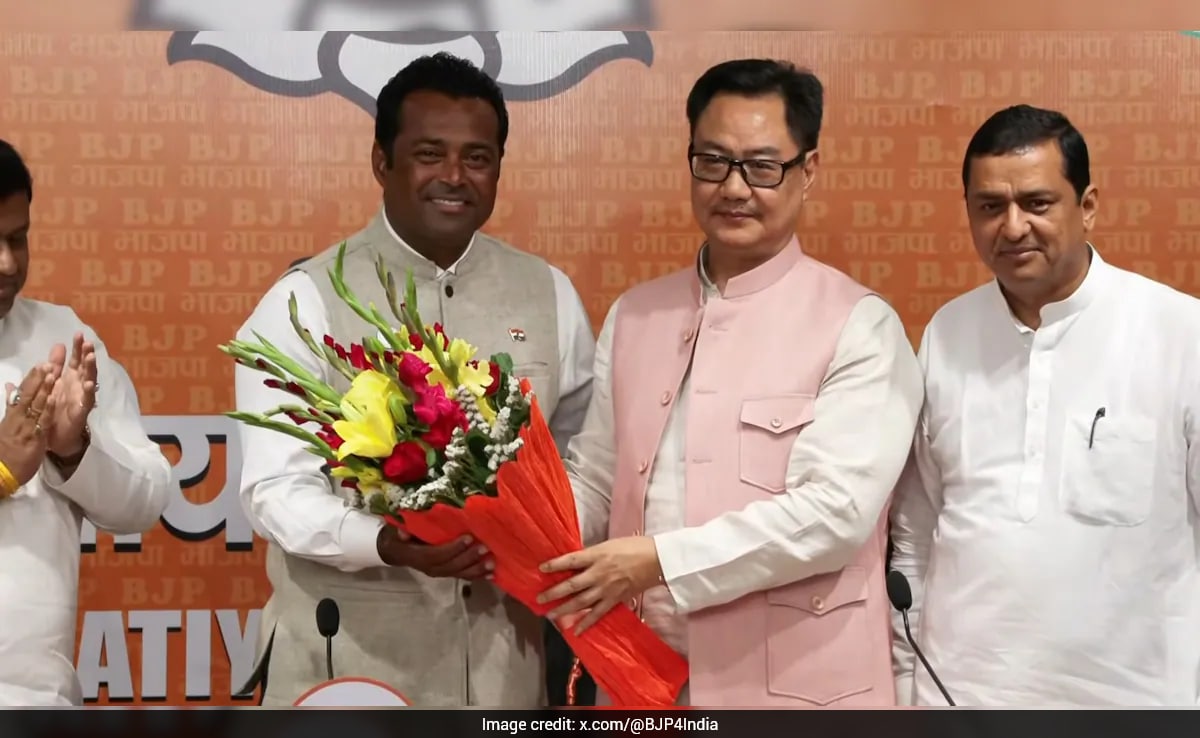 Once With Trinamool, Tennis Icon Leander Paes Now Joins BJP Ahead Of Polls