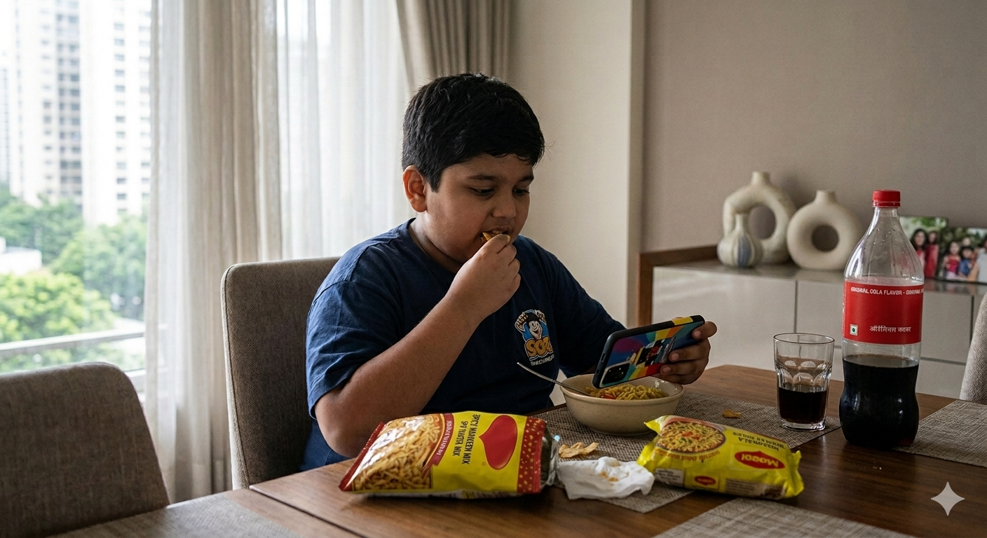 Excessive screen time and junk food addiction are deeply interconnected