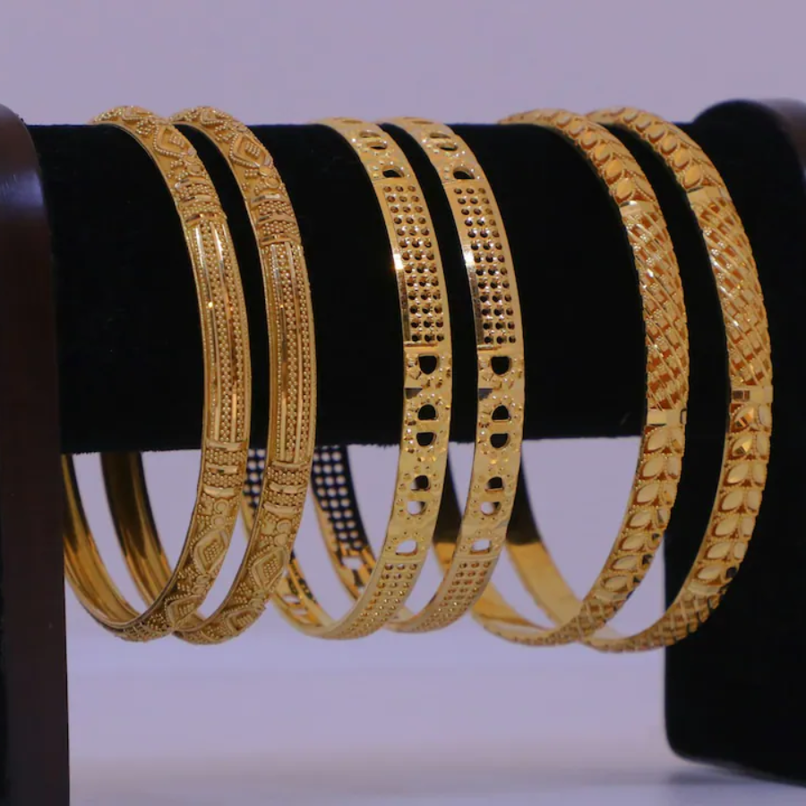 Top Gold-Plated Bangles Set For Traditional Style Under ₹1400