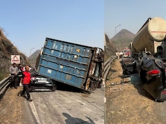 मुंबई-पुणे एक्सप्रेसवे पर बड़ा सड़क हादसा, आपस में टकराईं 5 गाड़ियां, 3 लोगों की मौत