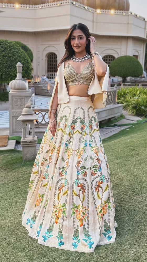 Dhanashree Verma Dropping Luxe Lehenga Goals