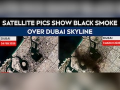 हर तरफ काला धुआं... सैटेलाइट तस्वीरों में देखें ईरान ने दुबई में मचाई कितनी तबाही