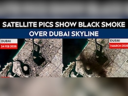 हर तरफ काला धुआं... सैटेलाइट तस्वीरों में देखें ईरान ने दुबई में मचाई कितनी तबाही