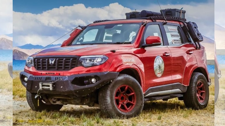 Mahindra Scorpio-N Modified With Lift Kit, Tailgate-Mounted Spare Tyre Is Rad: Pics