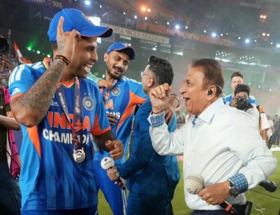 भारत के विश्व चैंपियन बनने के बाद जमकर झूमे सुनील गावस्कर, सूर्या के साथ विनिंग डांस का वीडियो वायरल