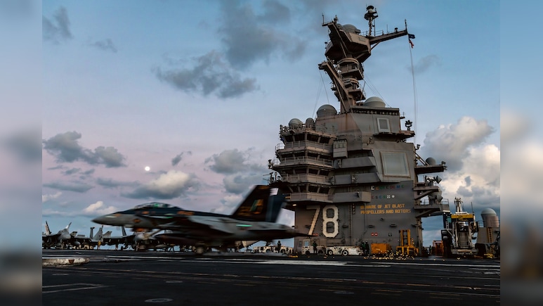 US Carrier Involved In Iran Fight Heads Back To Port After Fire