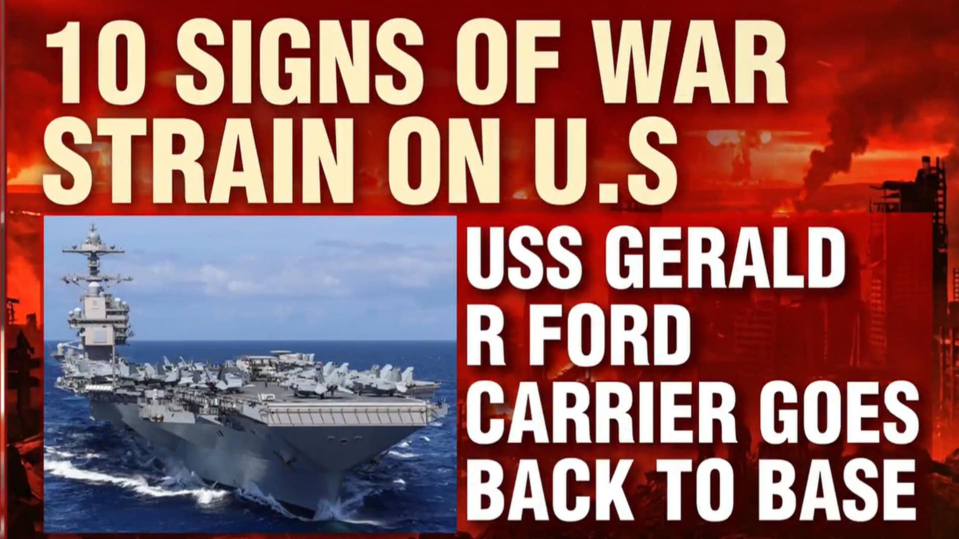 10 Signs US Military Is Under Strain in Iran War