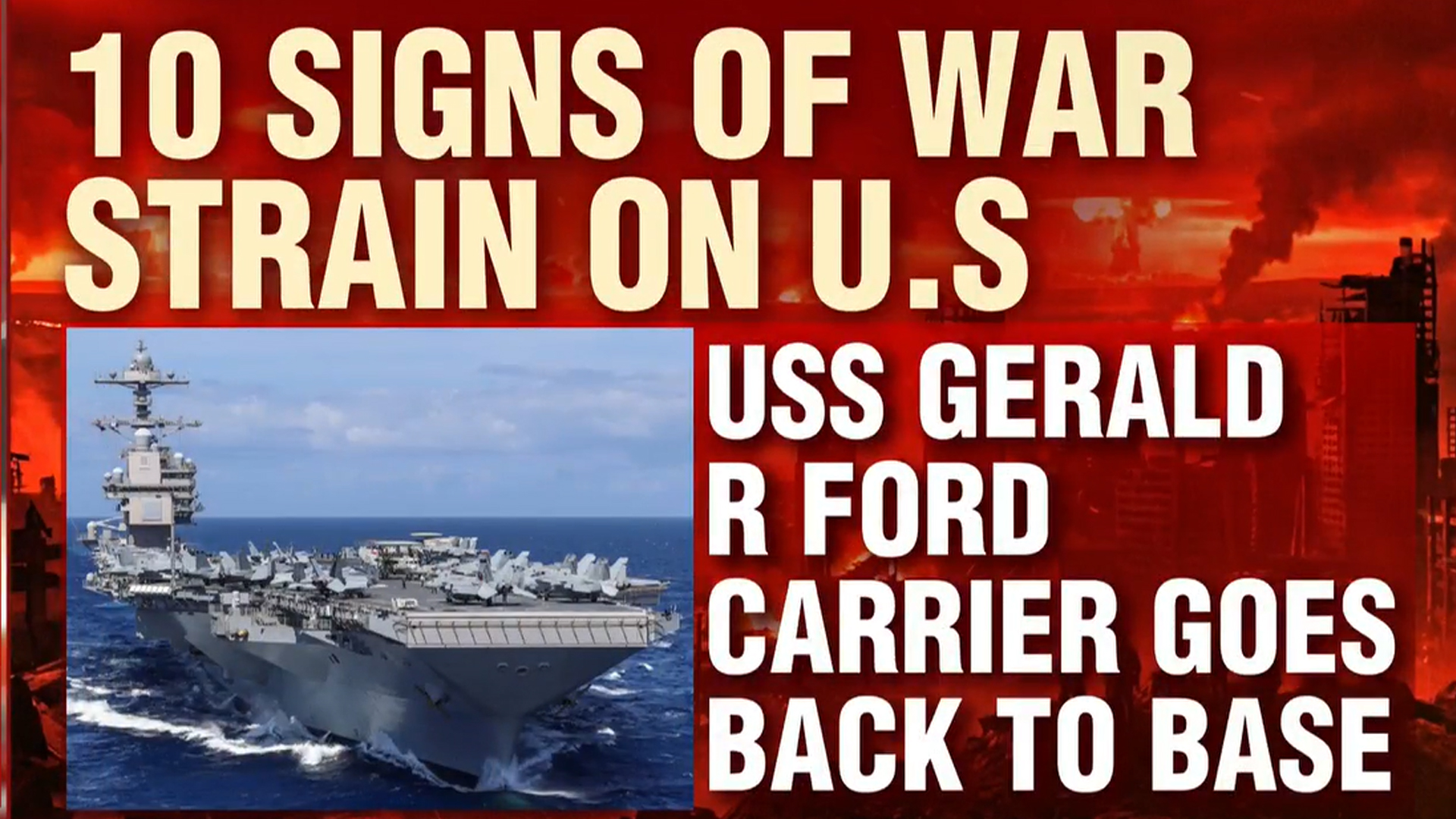 10 Signs US Military Is Under Strain in Iran War