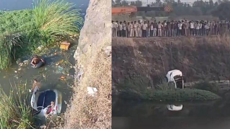 भोपाल में पानी से भरी अवैध खदान में गिरी तेज रफ्तार कार, एक शख्स की मौत, दो घायल