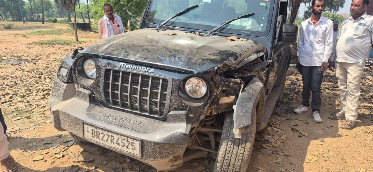 राजबल्लभ यादव के बेटे की थार, इस मामूली हादसे में उनकी जान चली गई.