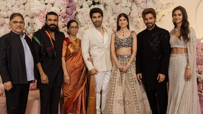 Ram Charan, Nani, Atlee, And Other Stars Join Allu Arjun At Brother Allu Sirish's Pre-Wedding Reception